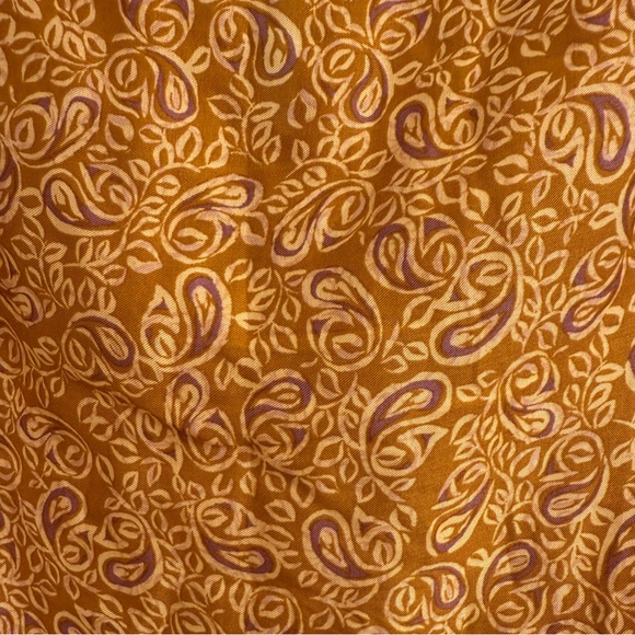J.‎ Jill Mustard and Purple Paisley Blouse - Picture 6 of 8